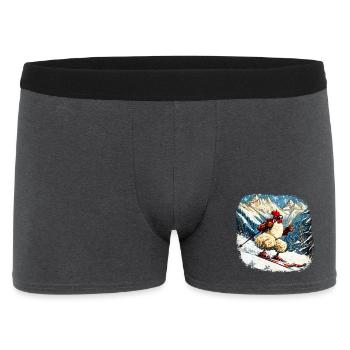 Poulet de ski - Boxer Homme - charbon - Devant