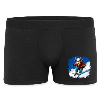 Cows Ski - Men's Boxer Shorts - black - Front