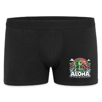 Aloha Turtle Hawaii Hibiscus Palm Trees Gift - Men's Boxer Shorts - black - Front