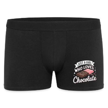 Just a Girl Who Loves Chocolate - Men's Boxer Shorts - black - Front