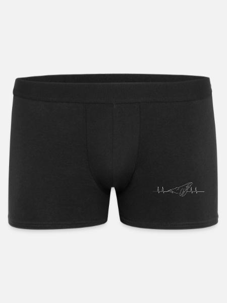 Humpback whale heartbeat - Men's Boxer Shorts - black