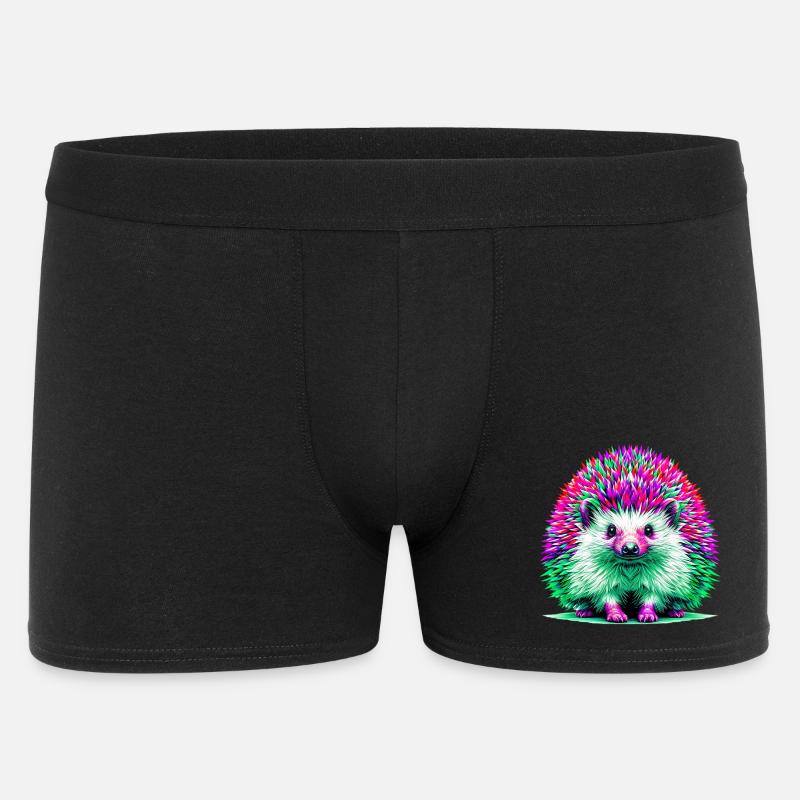 Igel - Männer Boxer Shorts - Schwarz