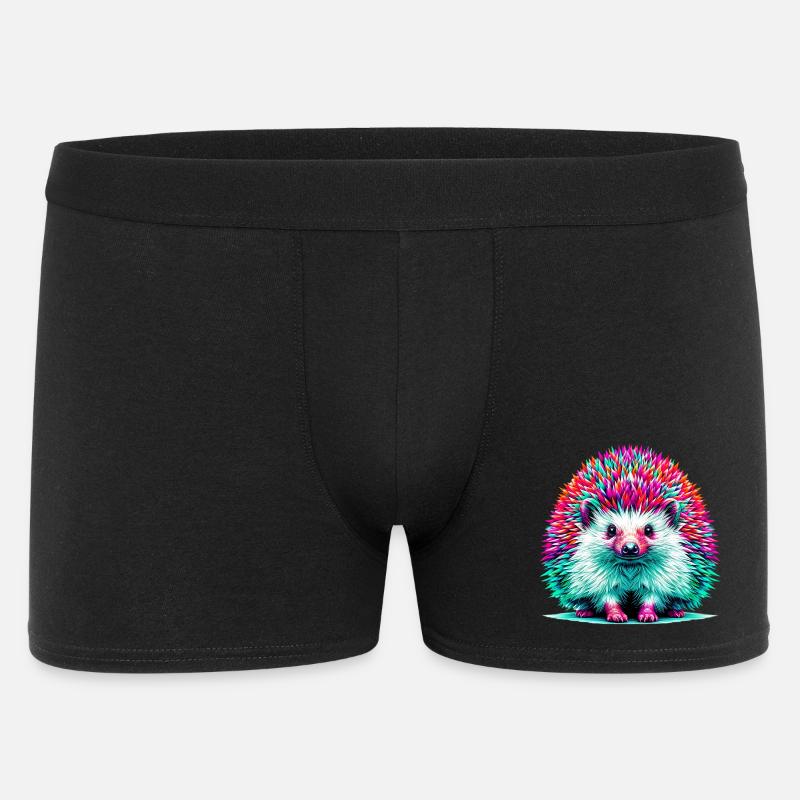 Igel - Männer Boxer Shorts - Schwarz