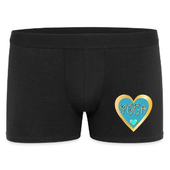 HEART YOGA CROWN - Men's Boxer Shorts - black - Front