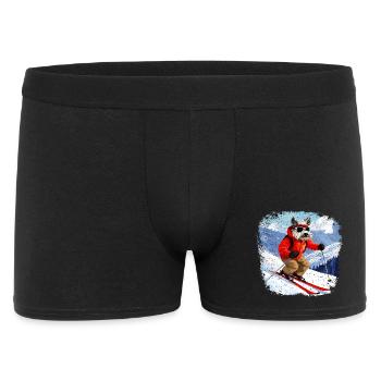 Ski Dog - Men's Boxer Shorts - black - Front