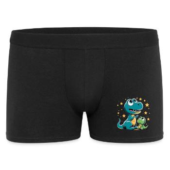T-Rex Baby Dino Frères et sœurs Dinobaby Cadeau - Boxer Homme - noir - Devant