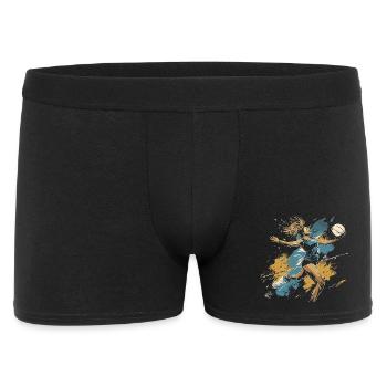 Volleyball player graffiti - Men's Boxer Shorts - black - Front