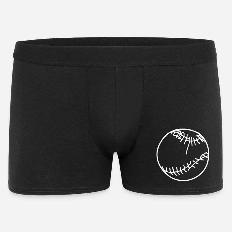 Baseball Ball Skizze - Männer Boxer Shorts - Schwarz