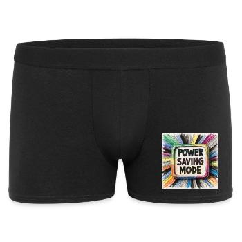 Power Saving Mode - Men's Boxer Shorts - black - Front