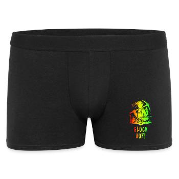 Bonne chance! Conception minière - Boxer Homme - noir - Devant