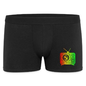 Télévision rétro – Oldschool Vibes - Boxer Homme - noir - Devant