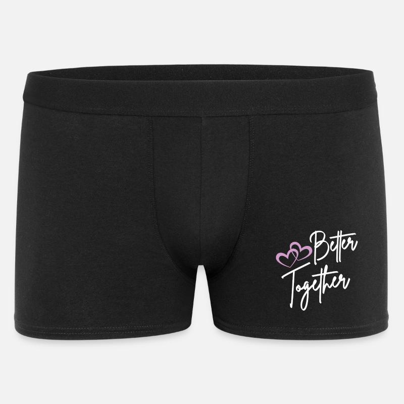Better Together Script Hearts - Boxer Homme - noir