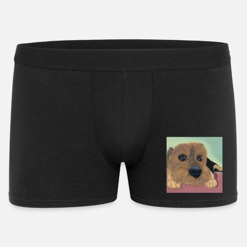Hundeaugen oder Liebesreflex - Männer Boxer Shorts - Schwarz