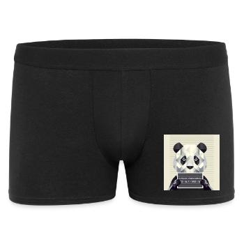 Panda Mugshot – Caught with animals! - Men's Boxer Shorts - black - Front