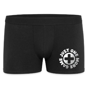 Gamer Logo - Just one more Game - Men's Boxer Shorts - black - Front