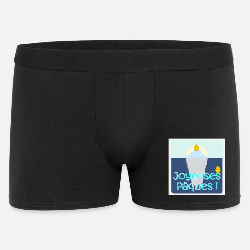 POULES POULETS - Joyeuses Pâques - Boxer Homme - noir