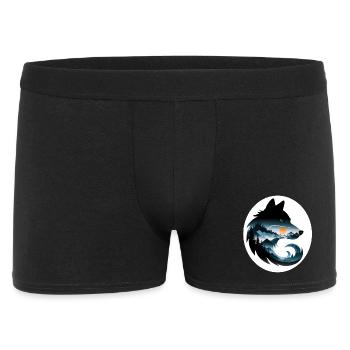 Wolf Landscape - Men's Boxer Shorts - black - Front