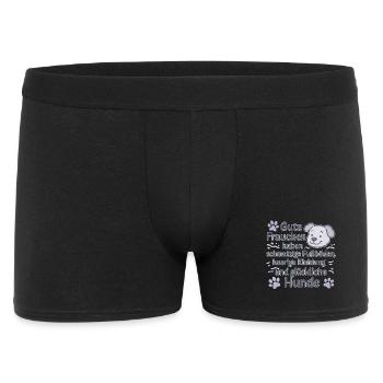 Gute Frauen Hundeliebe und Chaos - Männer Boxer Shorts - Schwarz - Vorne