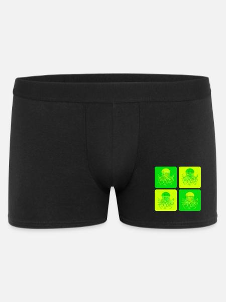 Jellyfish – Minimal Ocean Art - Men's Boxer Shorts - black