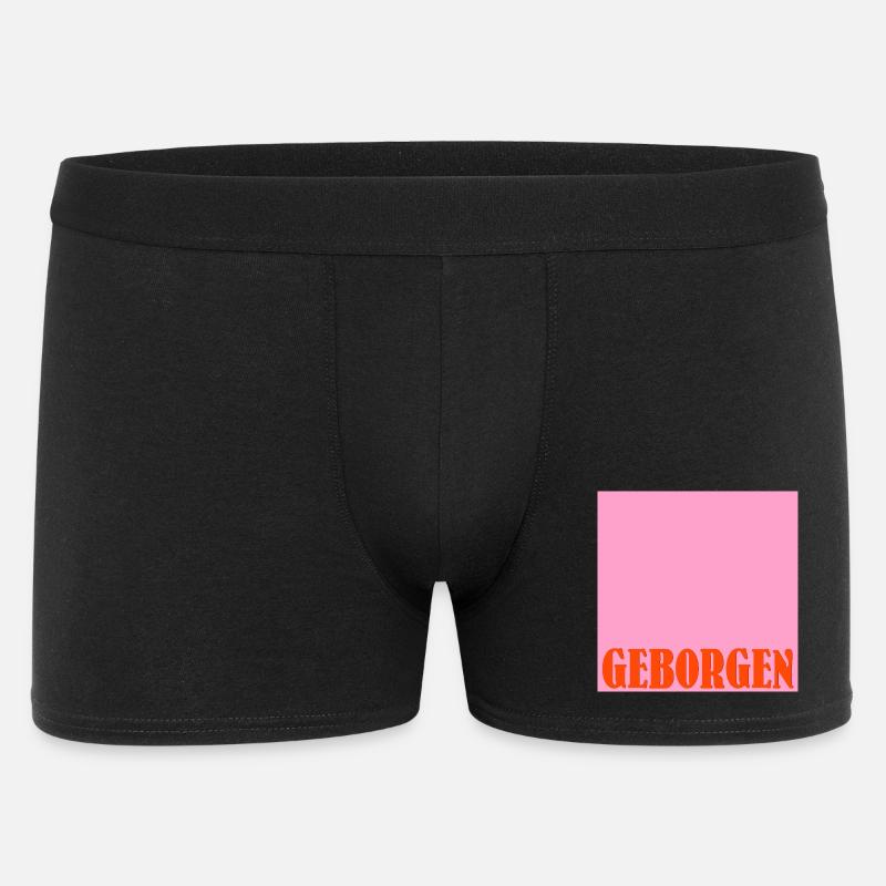 WOHLBEFINDEN GEBORGENHEIT - Männer Boxer Shorts - Schwarz