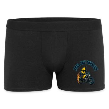 Bananenbiker - Männer Boxer Shorts - Schwarz - Vorne