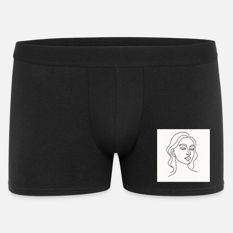 Die gezeichnete Lady - Männer Boxer Shorts - Schwarz