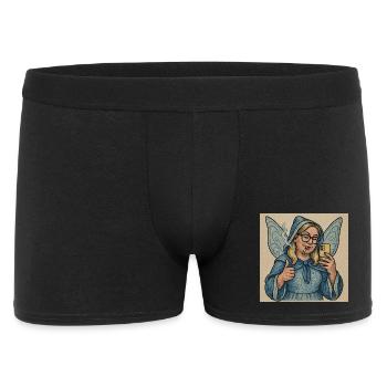 Pato die Fee - Männer Boxer Shorts - Schwarz - Vorne