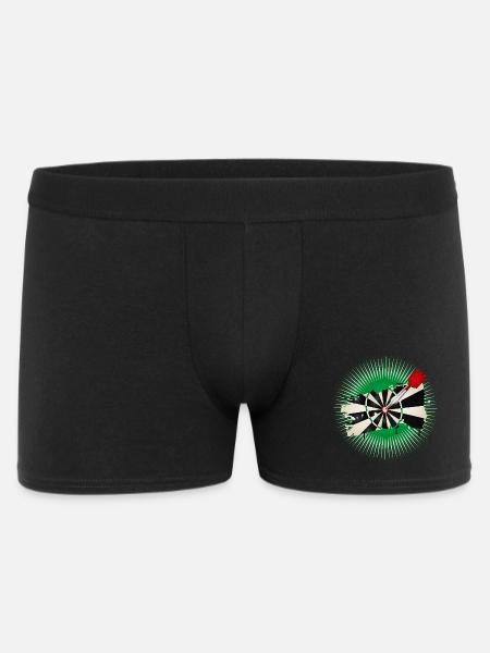 Graffiti style dartboard with hit - Men's Boxer Shorts - black