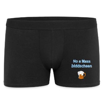 no a mass, bierglas, feste - Männer Boxer Shorts - Schwarz - Vorne