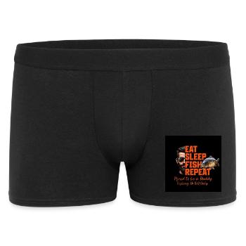 Carpe : Eat, Sleep, Fish and Repeat... - Boxer Homme - noir - Devant