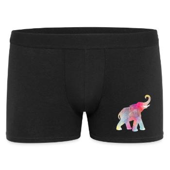 Yoga Holi Festival India Elephant colorful om - Men's Boxer Shorts - black - Front