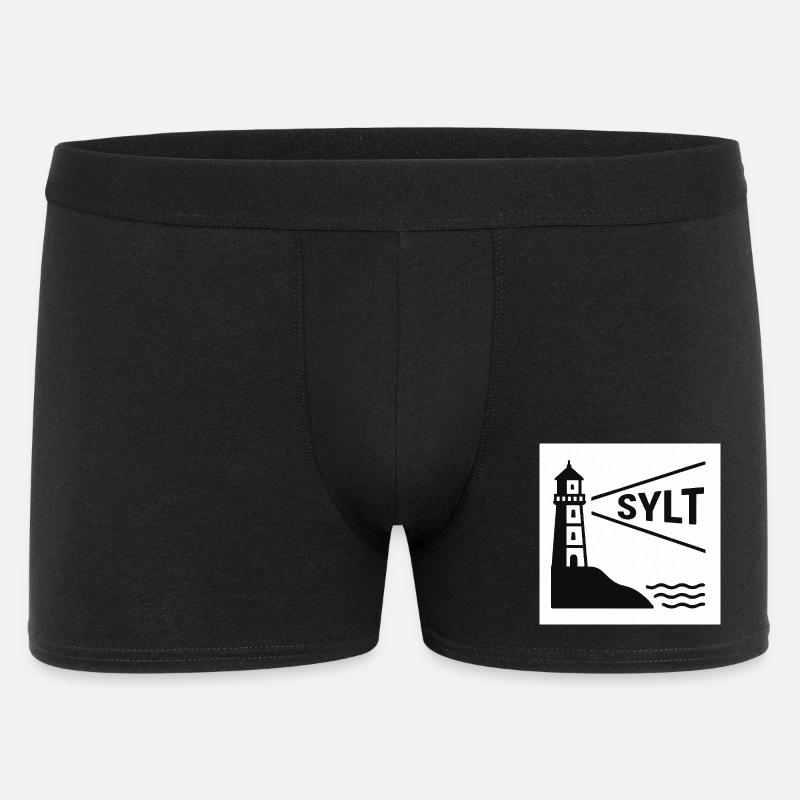 Sylt - Männer Boxer Shorts - Schwarz