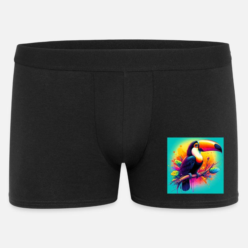 Tukan - Männer Boxer Shorts - Schwarz