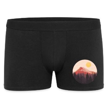 Paysage de coucher de soleil amoureux de la nature - Boxer Homme - noir - Devant