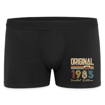 40. Geburtstag 40 Jahre Original 1985 - Männer Boxer Shorts - Schwarz - Vorne