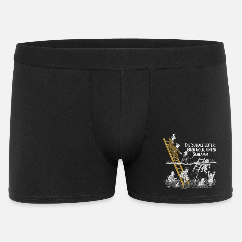 Die Soziale Leiter - Männer Boxer Shorts - Schwarz