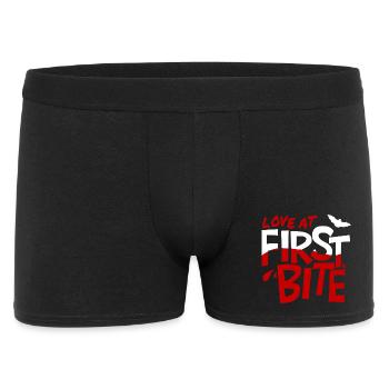 Coup de foudre à la première bouchée - Boxer Homme - noir - Devant