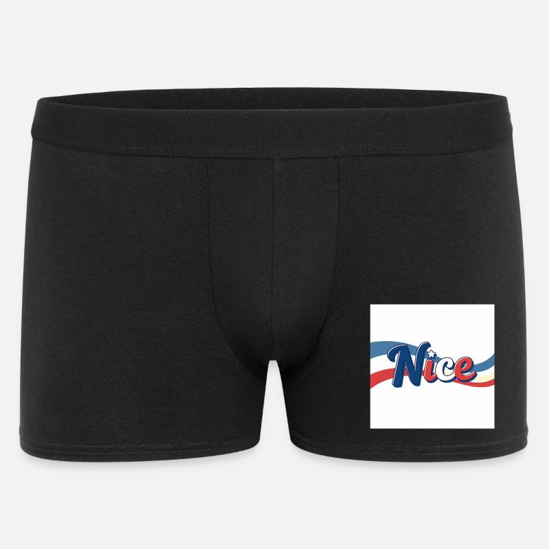 Nice Souvenir an Nizza - Männer Boxer Shorts - Schwarz