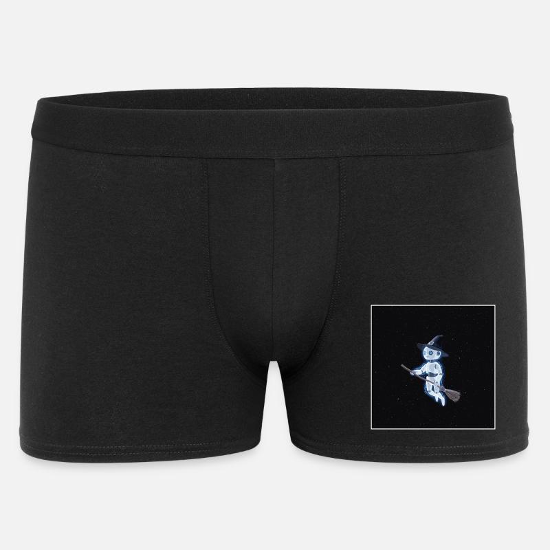Roboter Hexe im All - Männer Boxer Shorts - Schwarz