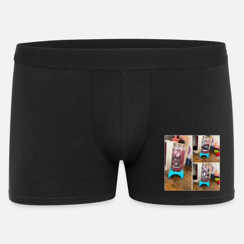 Glitzerbecher - Männer Boxer Shorts - Schwarz