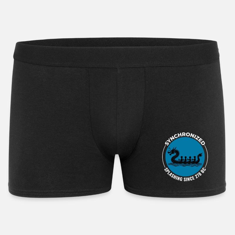 Synchronisiertes Paddeldesign - Männer Boxer Shorts - Schwarz