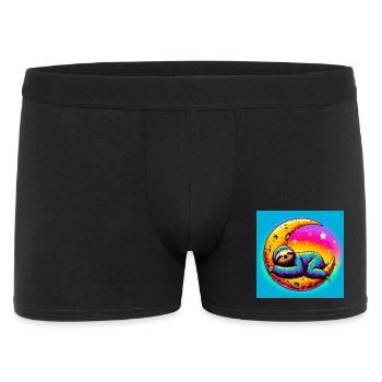 La paresse dort sur la Lune - Boxer Homme - noir - Devant
