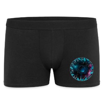Galactic Leaf Wreath Motif - Men's Boxer Shorts - black - Front