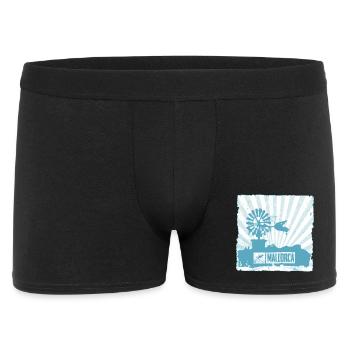 Moulin à vent de Majorque et design - Boxer Homme - noir - Devant