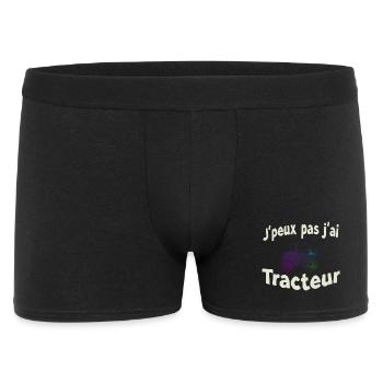 J’peux pas j’ai Tracteur - Boxer Homme - noir - Devant