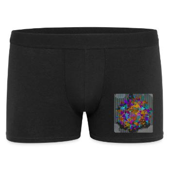 Triangle géométrique Cercle - Boxer Homme - noir - Devant