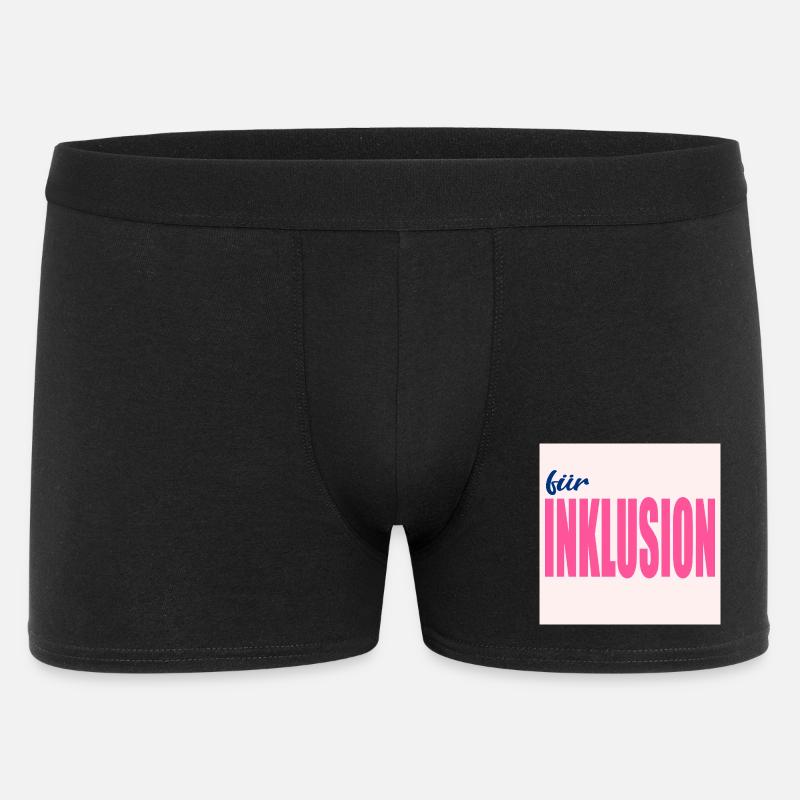 FÜR INKLUSION - Männer Boxer Shorts - Schwarz