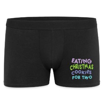 Cookies de Noël pour deux - Boxer Homme - noir - Devant