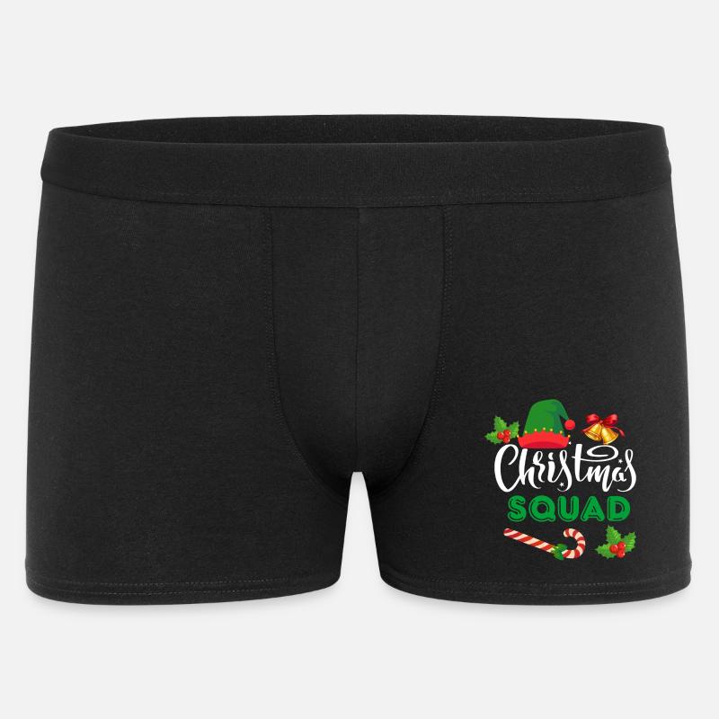 Weihnachtskader - Männer Boxer Shorts - Schwarz
