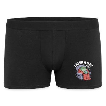 I need a Nap - Funny Frog T-Shirt - Men's Boxer Shorts - black - Front